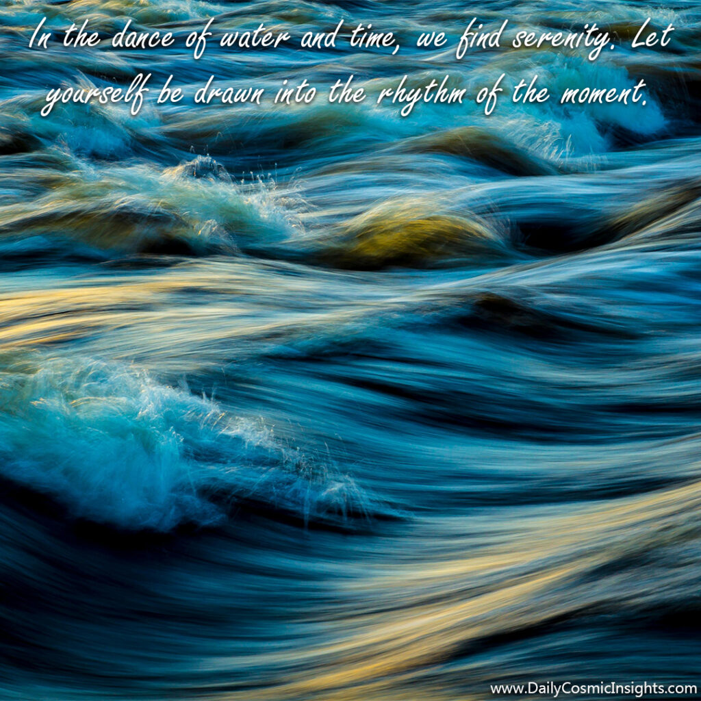 In the dance of water and time, we find serenity. Let yourself be drawn into the rhythm of the moment.