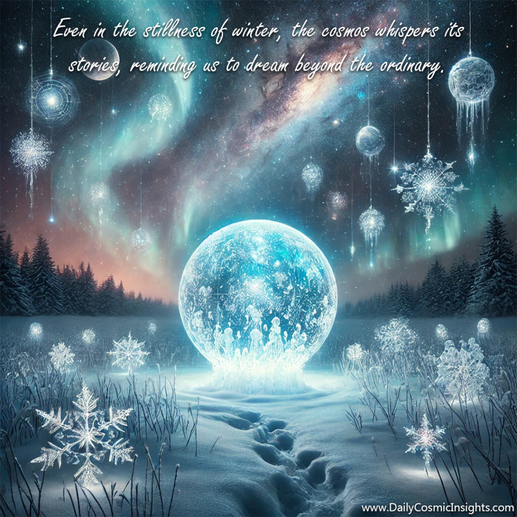 Even in the stillness of winter, the cosmos whispers its stories, reminding us to dream beyond the ordinary.